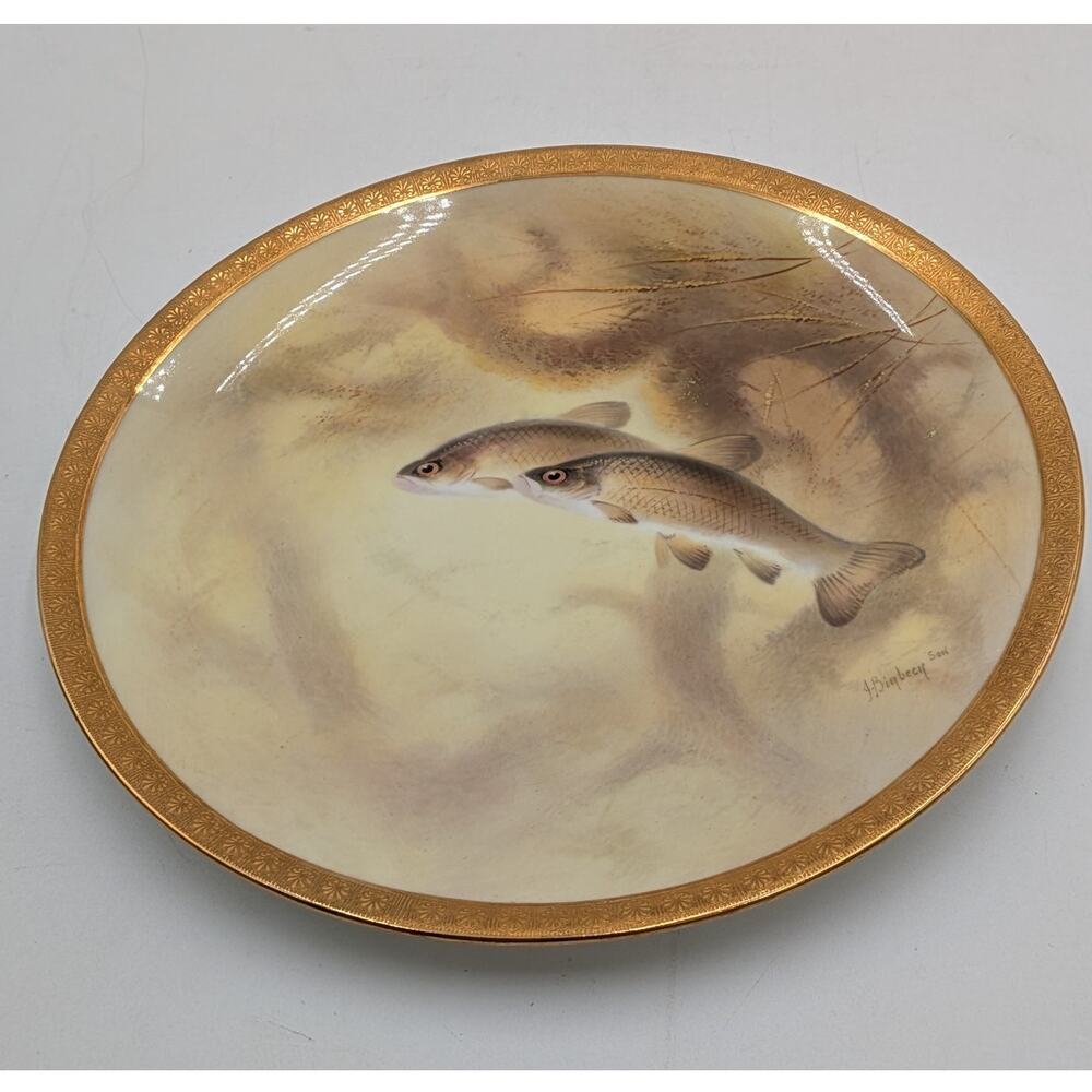 Royal Doulton for Tiffany & Co. Tench Fish Plate Joseph Birbeck